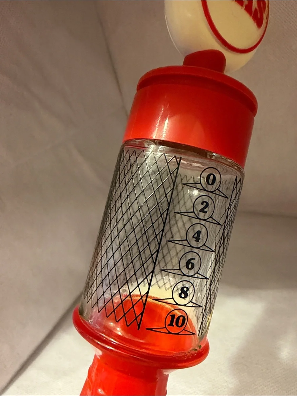 Avon Wild Country Gas Pump After Shave Bottle - Red and Cream